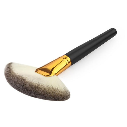 17*2*2 cm Imported Nylon Makeup Large Fan Goat Hair Blush Face Powder Foundation Cosmetic Brush Anne