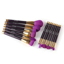 18 * 16 * 4 Hot Fashion Novelty 15PCS Cosmetic Makeup Brush Makeup Brush Eyeshadow Brush nylon wool Material Anne