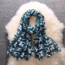 190cm*180cm Fashion Women Long Scarf Wrap For Ladies Bowknot Cat Print Elegant Women Scarves and Shawls 2016 echarpe #1201