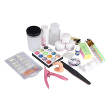 19Acrylic Nail Art Tips Powder Liquid Brush Glitter Clipper Primer File Set Kit Suitable for professional use or home use Anne