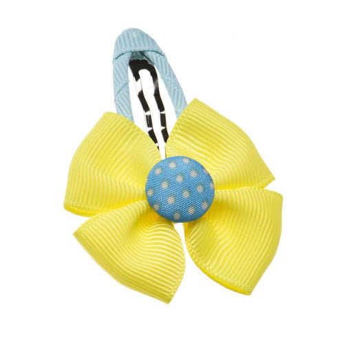 1PC Cute Yellow Korean Style Baby Hair Bow Hairpin For Children Jewelry Hair Accessories Baby Girls Hair Bow Barrettes #3546