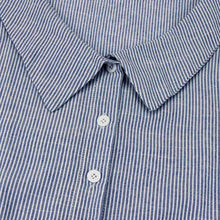 1PC Fall 2016 Fashion Women Blouses Blue Striped Long Sleeved Shirts Women Tops Autumn Spring Ladies Blouses