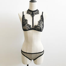 1PC Lace Crop Top + Pants Set Women Sexy Lingerie Lace Bralette Crop Tops Babydoll Women's Nightwear Basic camisoles #23