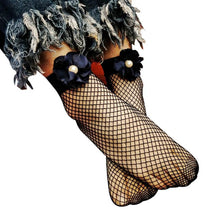 1Pair Fashion Women Sexy Lace Fishnet Net Flower Plain Top-Ankle Short Socks 5Colors Calcetines Mujer #417