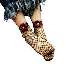 1Pair Fashion Women Sexy Lace Fishnet Net Flower Plain Top-Ankle Short Socks 5Colors Calcetines Mujer #417