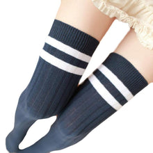 1Pair Leg Warmers Women Stripe Winter Over Knee Leg Warme Soft Knitting Crochet Sock #3530