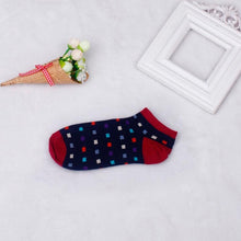 1Pair Small colored squares Men's Socks Casual Summer Socks Fashion Color Cotton Socks Business Male Sock #3530