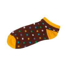 1Pair Small colored squares Men's Socks Casual Summer Socks Fashion Color Cotton Socks Business Male Sock #3530