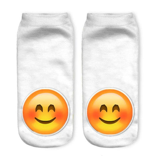 1Pair Wink 3D Boat Socks Digital Print Unisex Couple Breathable Stretchy Socks 2016 happy socks Lover Gifts#3530