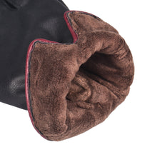 1Pair Womens Screen Leather Gloves Thick Warm Gloves Winter Warm Gloves Black Women Out Door Fashion Gloves