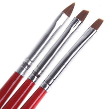 1Set/3PCS Soft and Professional Pen UV Gel Drawing Painting Nail Art Brushes Manicure Nail Tools