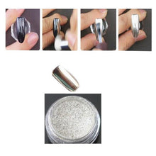 1g/Box Sliver Nail Art Glitter Powder Shinning Nail Mirror Powder Makeup Art DIY Chrome Pigment