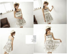 1pcs High Quality Fashion Womens Girl Chiffon Flower Double Rose Flower Elastic Stretch Waist Belt #3546