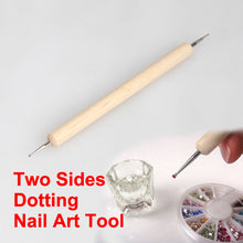 1x Dotting Marbleizing Two Sides Dot Paint Double-point Tool Nail Art Pens