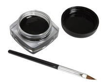 1x Eyeliner Gel Cream With Brush Makeup Black Waterproof Eye Liner