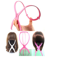 1x Plastic Stable Folding Wig Hair Hat Cap Durable Stand Holder Display