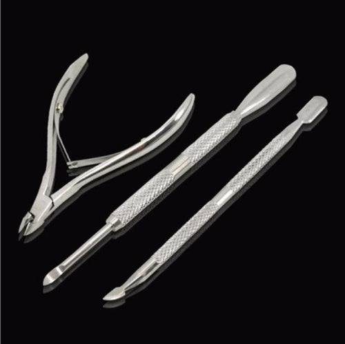 2.8 x 0.4 x 5.5 inches Nail Cuticle Nipper with Trimmers Pusher Pack of 3 Smooth and easy cutting action Anne
