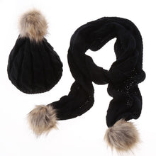 2 Pc Women Crochet Hat Fur Wool Knit Beanie Raccoon Warm Cap+Scarf Shawl Suit Stop Cold And Keep Warm Cheap Bufanda Negra #154