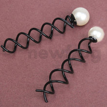 2 Pcs Bridal Faux Pearl Spiral Hair Clip Pin Twist Barrette New Hot E