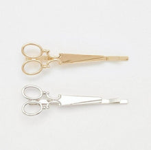 2 Pcs Hair Clip Women Girls Scissors Shaped Hair Accessories Gold Silver Acessorios Para Cabelo#B926