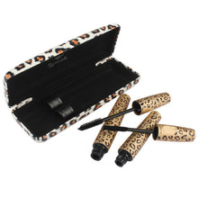 2 Piece Leopard Curling Eye Lashes Mascara Black Fiber Eyelash Mascara Set