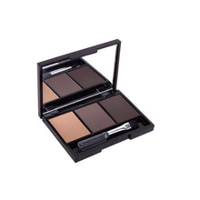 2 Professional 3 Color Eyebrow Powder Palette Cosmetic Eye Brow Enhancer Waterproof Makeup Eyes Shadow With Brush Mirror