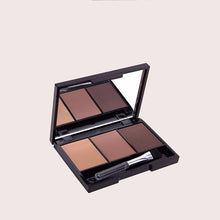 2 Professional 3 Color Eyebrow Powder Palette Cosmetic Eye Brow Enhancer Waterproof Makeup Eyes Shadow With Brush Mirror