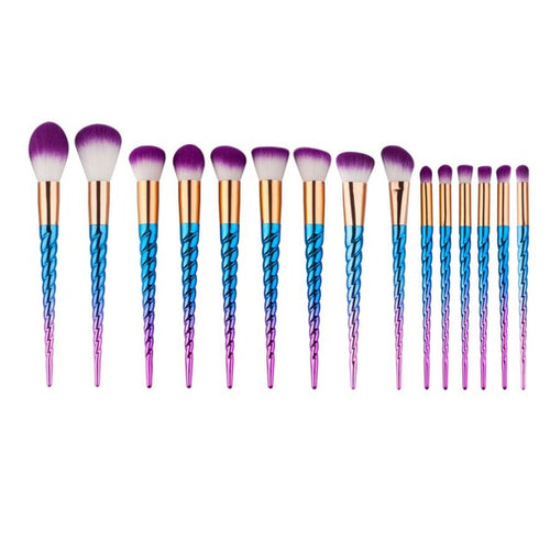 20*18*2 cm Hot Sale 15PCS Make Up Foundation Eyebrow Eyeliner Blush Cosmetic Concealer Brushes Anne