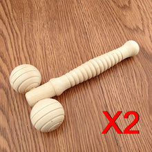 20 2pcs Body Care Face-lift Slimming Remove Line Massager Handle Wooden Tools 2 Face Neck Chin Relaxing Roller Massagers