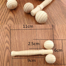 20 2pcs Body Care Face-lift Slimming Remove Line Massager Handle Wooden Tools 2 Face Neck Chin Relaxing Roller Massagers