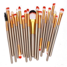 20 pcs Makeup Brush Set tools Make-up Toiletry Kit Wool Make Up Brush Set which includes all the basics you need for daily