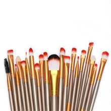 20 pcs Makeup Brush Set tools Make-up Toiletry Kit Wool Make Up Brush Set which includes all the basics you need for daily