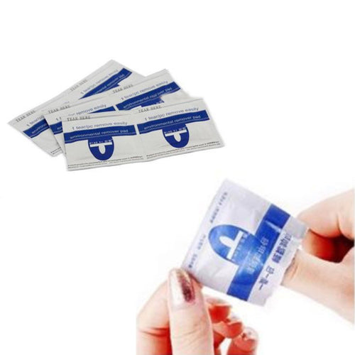 200Pcs Environmental Disposable White Remover Perfectly Art Gel Polish Easy Cleaner Tool Soak Off UV Nail Wraps