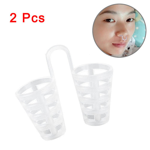201 2pcs Anti Snoring and Apnea Stop Snoring Sleeping Aid Equipment Silicon Anti Snore Ceasing Stopper Anti-Snoring Nose