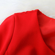 2015 Autmun Fashionable Cute Lace Vestidos Hot Sale Plus Size A-line Long Sleeve O-neck Knee-Length Dresses 32024