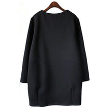 2015 Loose Casual Dresses Thick Character Plus Size Winter Hot Sale Vestidos Long Sleeve Knee-Length 32034