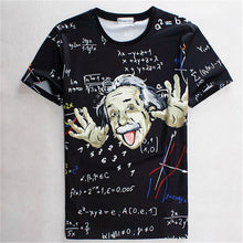 2015 Men's New Short-sleeved Math Science T-shirt Graphic 3D Logo T Shirt Funny Character Print T-shirts Casual Tops 31162