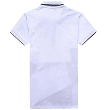 2015 Men's Summer Cotton Short-sleeved Shirts Lapel Polo Shirt IrregularPatchwork Harajuku White Black Shirt Tops 31174