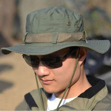 2015 New 5Color Fashion Cap Men Bucket Hat Boonie Hunting Fishing Outdoor Wide Caps Brim Baseball Cap