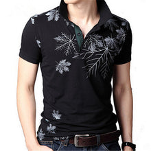 2015 New Fashion Polo Shirts Men Summer Printed Short Sleeve Shirts Plus Size Lapel Business Shirt Tops High Quality 31165