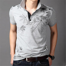 2015 New Fashion Polo Shirts Men Summer Printed Short Sleeve Shirts Plus Size Lapel Business Shirt Tops High Quality 31165