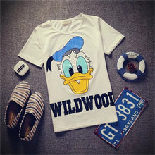 2015 New Japanese Harajuku Style Summer T-shirt Round Neck Loose Short Sleeve Cartoon Printed T Shirt Male Casual Shirts 31191