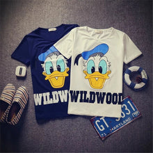 2015 New Japanese Harajuku Style Summer T-shirt Round Neck Loose Short Sleeve Cartoon Printed T Shirt Male Casual Shirts 31191