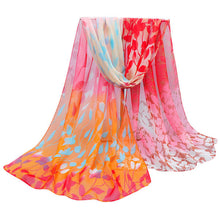 2015 New Long Women Printed Soft Silk Chiffon Shawl Wrap Wraps Scarf Winter Autumn Scarves Pashmina Gift