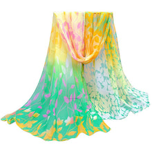2015 New Long Women Printed Soft Silk Chiffon Shawl Wrap Wraps Scarf Winter Autumn Scarves Pashmina Gift