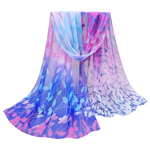 2015 New Long Women Printed Soft Silk Chiffon Shawl Wrap Wraps Scarf Winter Autumn Scarves Pashmina Gift