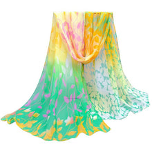 2015 New Long Women Printed Soft Silk Chiffon Shawl Wrap Wraps Scarf Winter Autumn Scarves Pashmina Gift