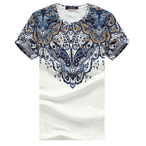 2015 Summer Fashion Men Harajuku T Shirt Retro Printed Short-sleeve Cotton T-shirt Men Personality Casual Tops 31284