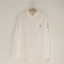 2015 Swan Print Casual Blouses Long Sleeve Cotton Fashion Blusas Femininas Japanese Style Tops 70018