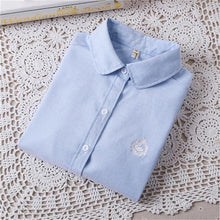 2015 Swan Print Casual Blouses Long Sleeve Cotton Fashion Blusas Femininas Japanese Style Tops 70018